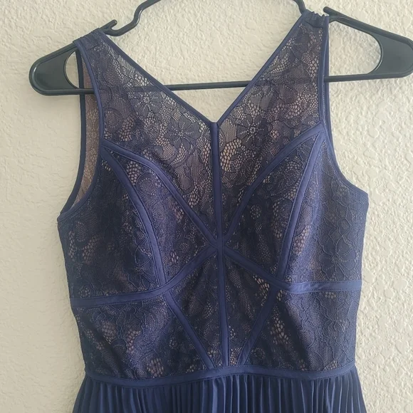 BCBG Paris NWT size 0 Lily Blue Night Dress - Picture 3 of 9